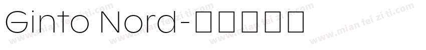 Ginto Nord字体转换
